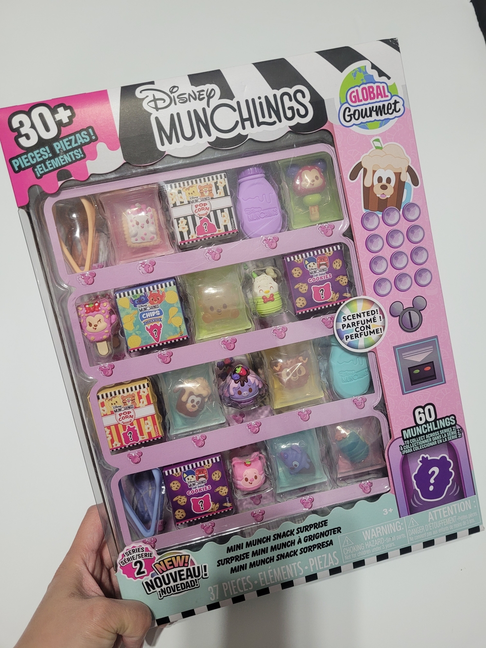 Disney Munchlings Collectible Snack Set - Pink, Purple, Teal
